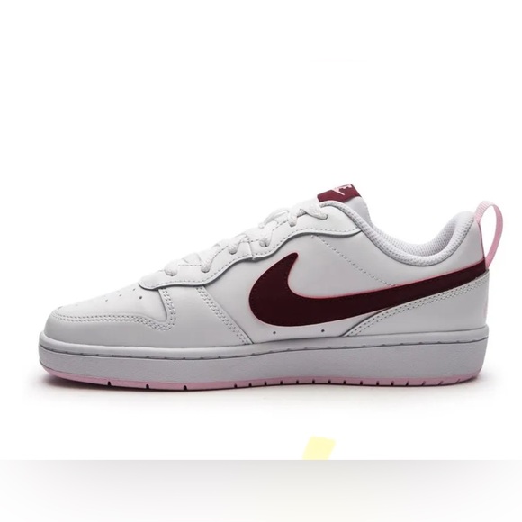 Nike Court Borough 2 Low White Dark Beetroot - Picture 2 of 16